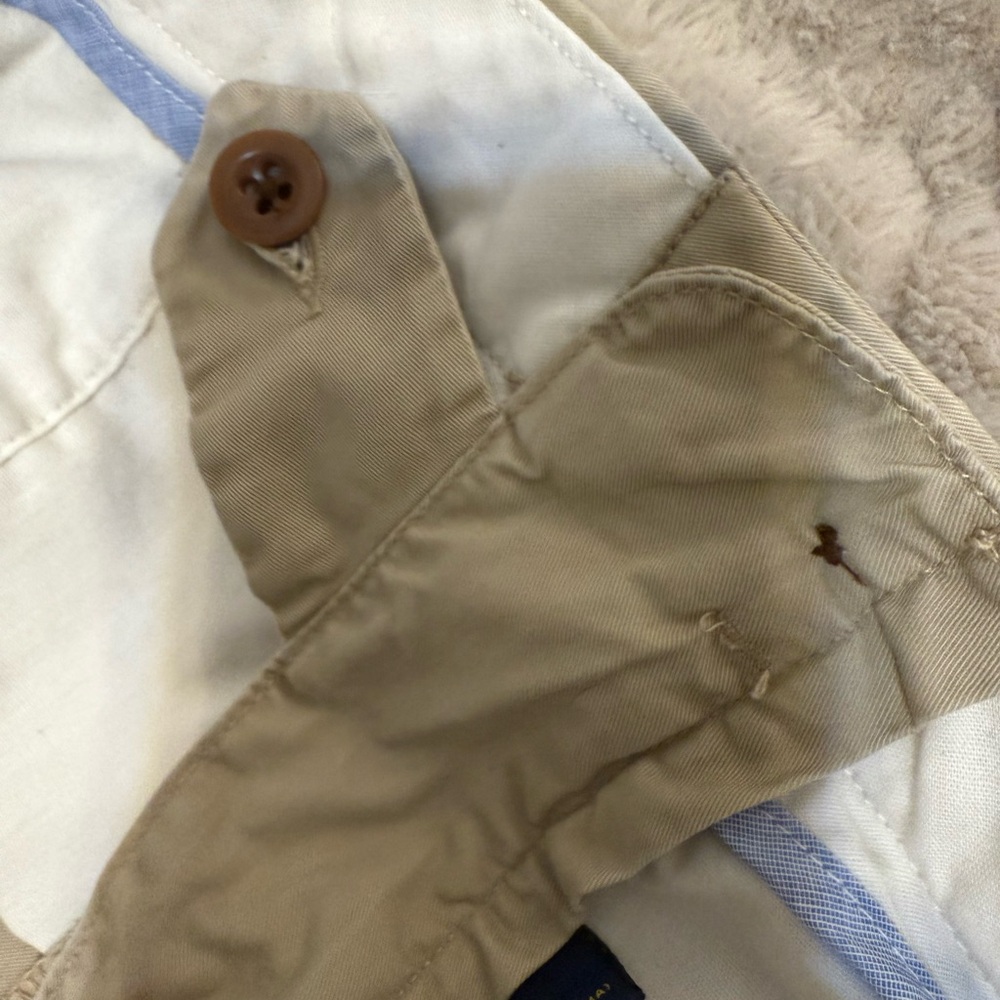 Men’s khaki classic fit polo Ralph Lauren shorts size 38 - Picture 6 of 11